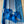 Load image into Gallery viewer, Blue Banarasi Mercerized Cotton Saree with Stitched Blouse
