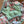 Load image into Gallery viewer, Mint Green Multicolored Floral Linen Saree with Stitched Blouse
