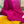 Load image into Gallery viewer, Magenta and Yellow Hand Printed Silk Saree