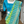 Load image into Gallery viewer, Aqua Blue/Green Banarasi Khaddi Georgette Saree in Rai Bandhej/Bandhani