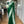 Load image into Gallery viewer, Bottle Green Banarasi Chiffon Saree with stitched Spaghetti Strap Blouse