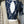 Load image into Gallery viewer, Navy Blue Pure Silk Indian Brocade Designer Blouse
