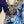 Load image into Gallery viewer, Blue Floral Linen Saree with Stitched Blouse