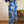 Load image into Gallery viewer, Blue Floral Linen Saree with Stitched Blouse