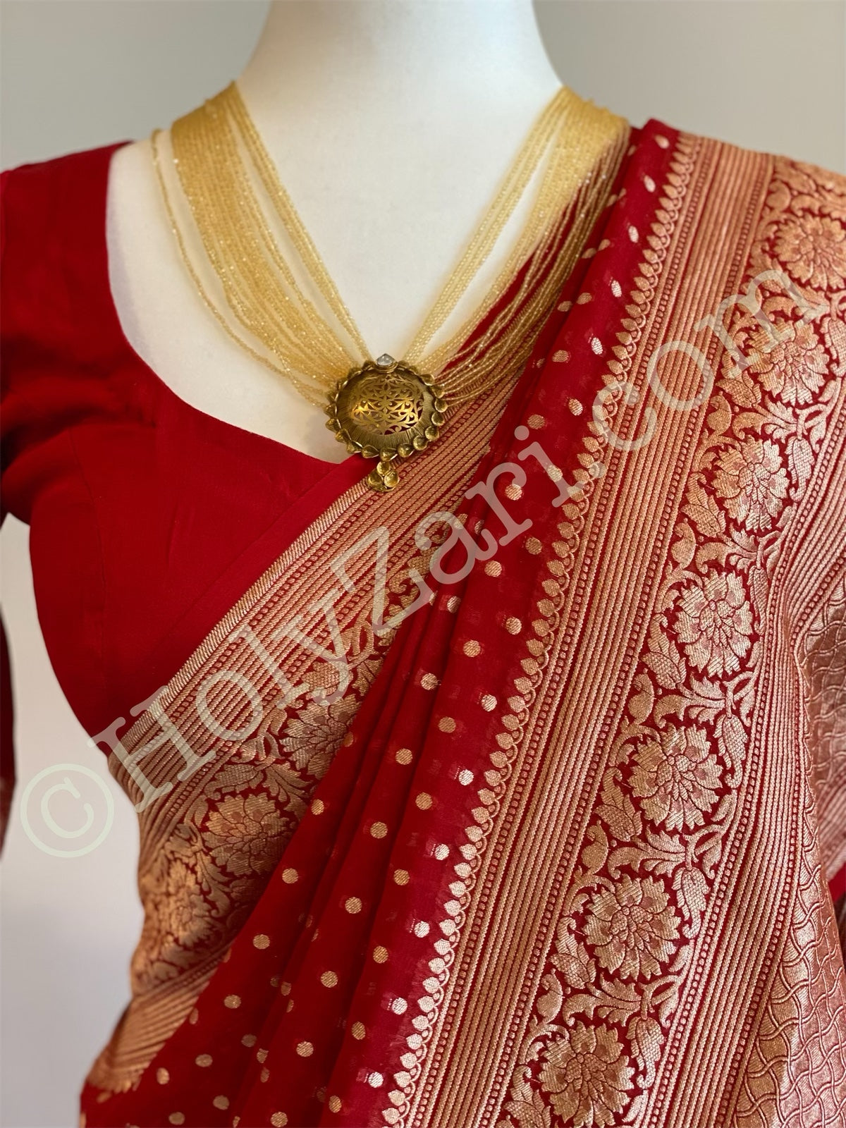 Buy Pure Banarasi Georgette Sarees Online - Best price, Assured quality -  Sacred Weaves
